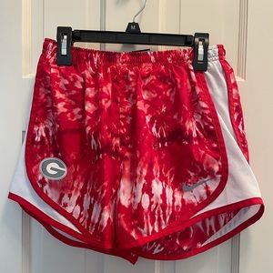 University of Georgia Tie Dye Nike Shorts